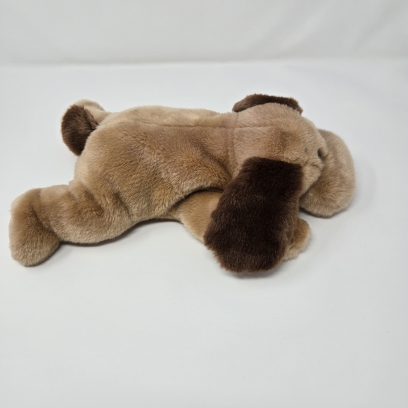 TY Beanie Buddy "Bones" The Brown Plush Dog - Soft Tan With Dark Brown Accents - Picture 5 of 6